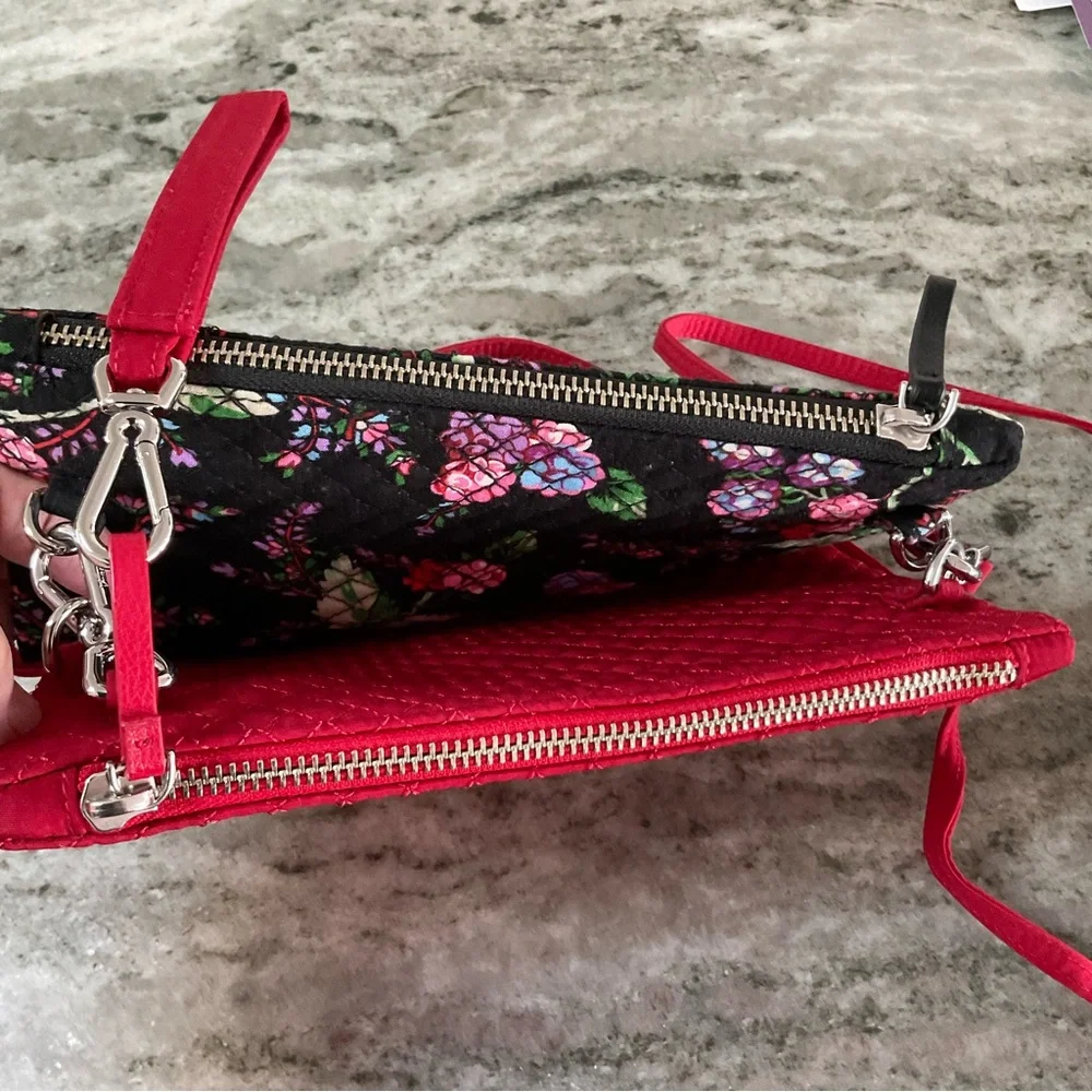Vera Bradley Winter Berry/Cardinal custom double crossbody bags - Picture 10 of 15